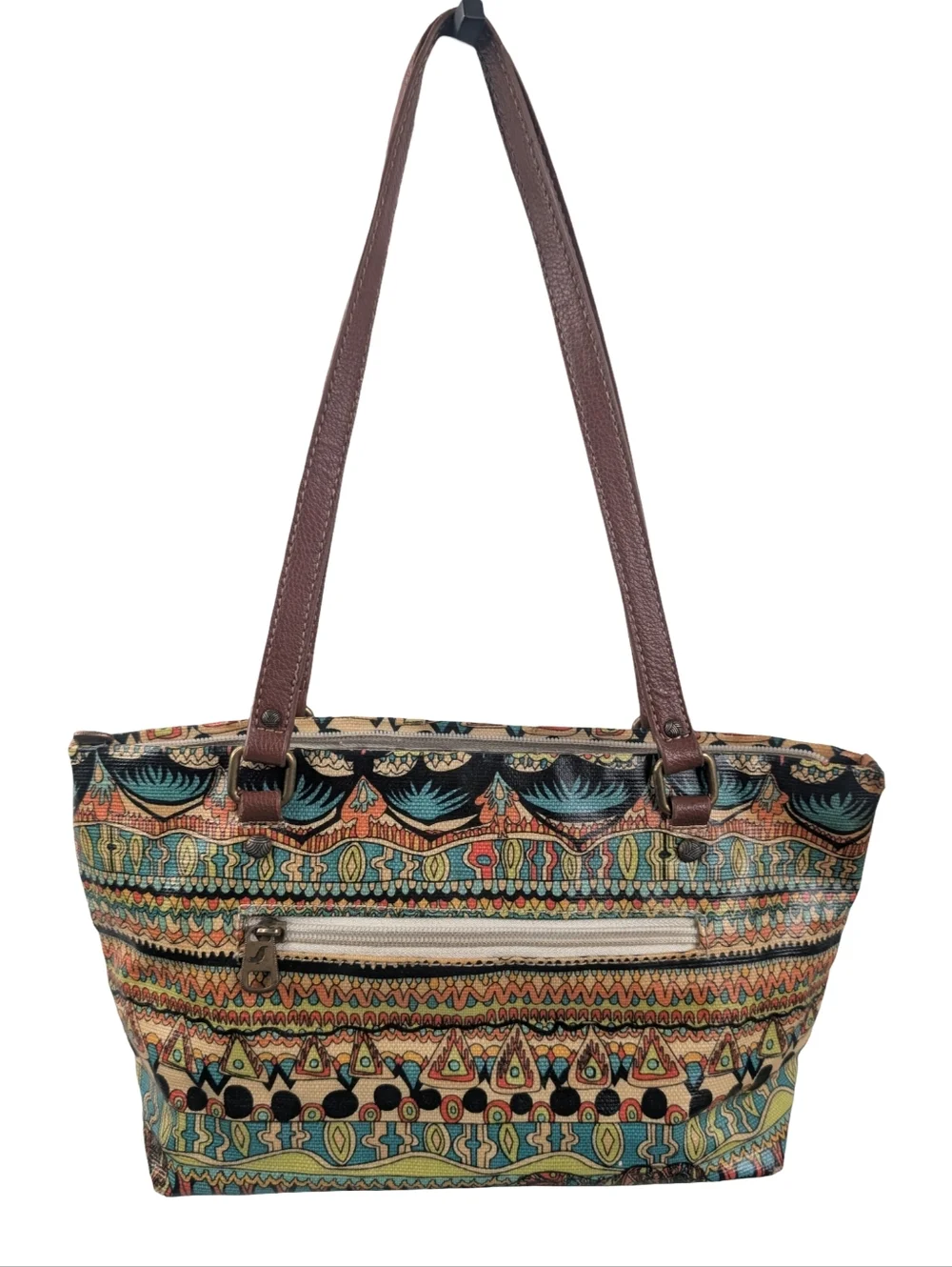 Sakroots Artist Circle Tote Colorful Boho Print Shoulder Bag